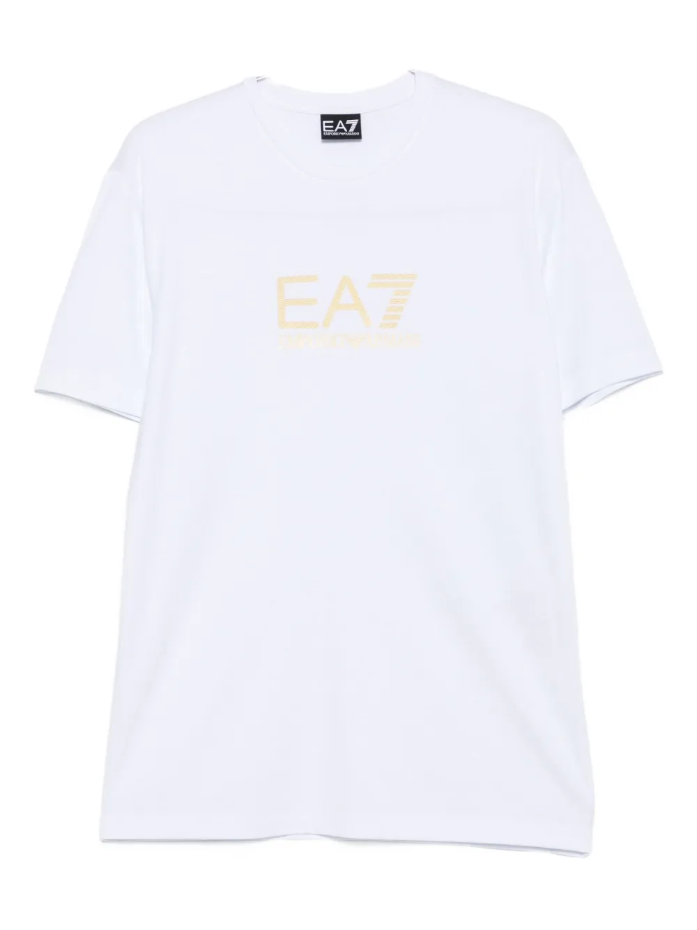 

Футболка с вышитым логотипом Ea7 Emporio Armani, белый