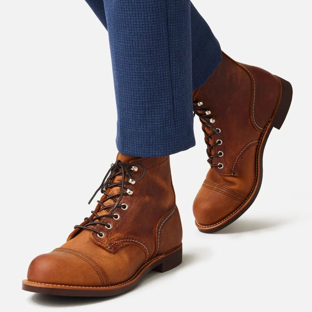 Мужские ботинки Red Wing Shoes Iron Ranger 8085 D, медный Rough & Tough — фото 2