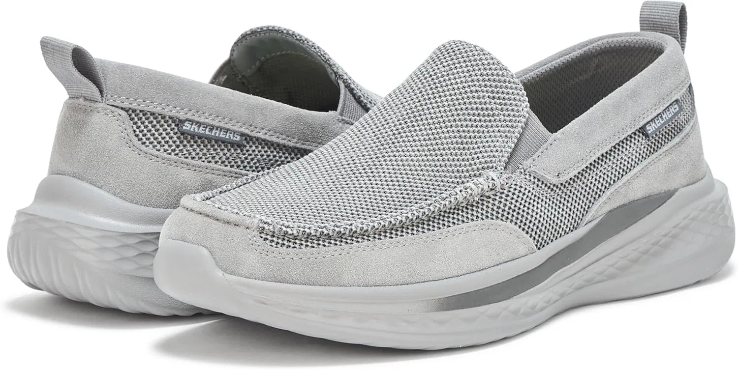 Skechers USA Мужские мокасины Slade-Munson Skechers USA Men's, Gray — фото 3