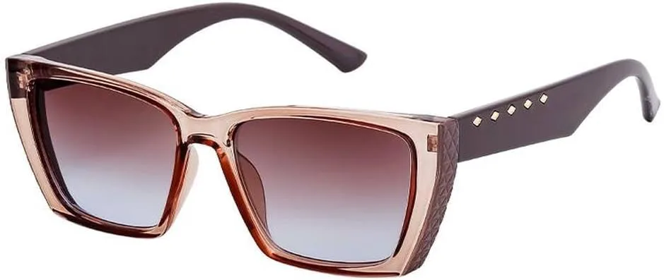 

Большие солнцезащитные очки «кошачий глаз» для женщин и мужчин, роскошные, сексуальные, винтажные, модные очки-щитки для дам, SUN1713 Generic, C4brownblue