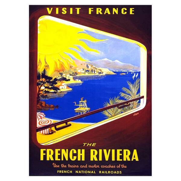 

Картина на холсте LegendArte French Riviera, многоцветный