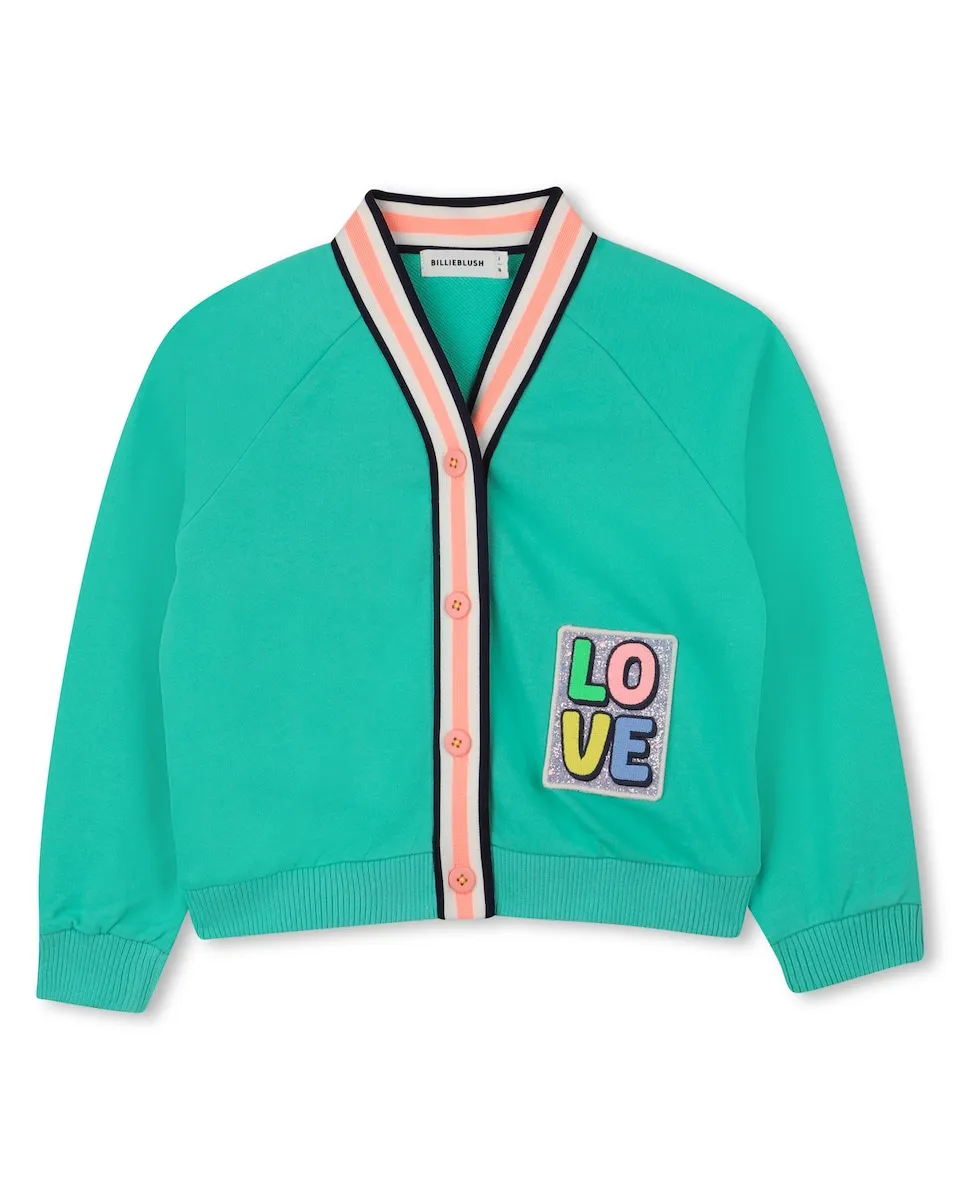 

Детская куртка зеленая хлопковая Billieblush, мятный