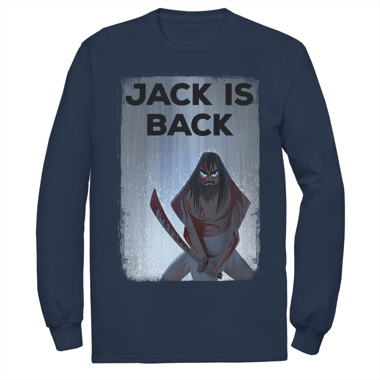 

Мужская футболка с длинными рукавами Cartoon Network Samurai Jack The Jack Is Back Rainwaters Licensed Character