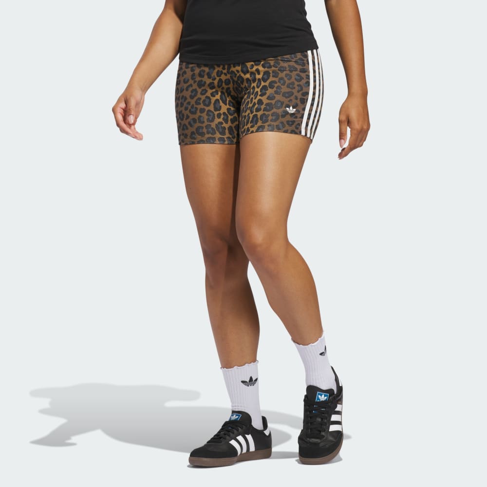 

Спортивные шорты-леггинсы Adidas Leopard Booty Short, цвет Multicolor