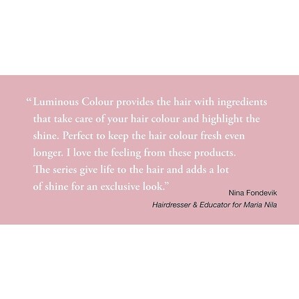 Шампунь Luminous Color, 350 мл, гранат, противодействует обезвоживанию, 100% веганский, без сульфатов и парабенов., Maria Nila — фото 2