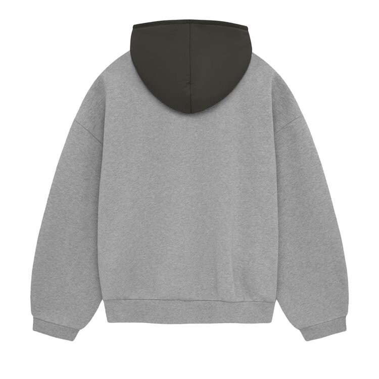 Худи Fear of God Essentials Kids Nylon Fleece Hoodie, цвет Dark Heather Oatmeal/Ink — фото 2