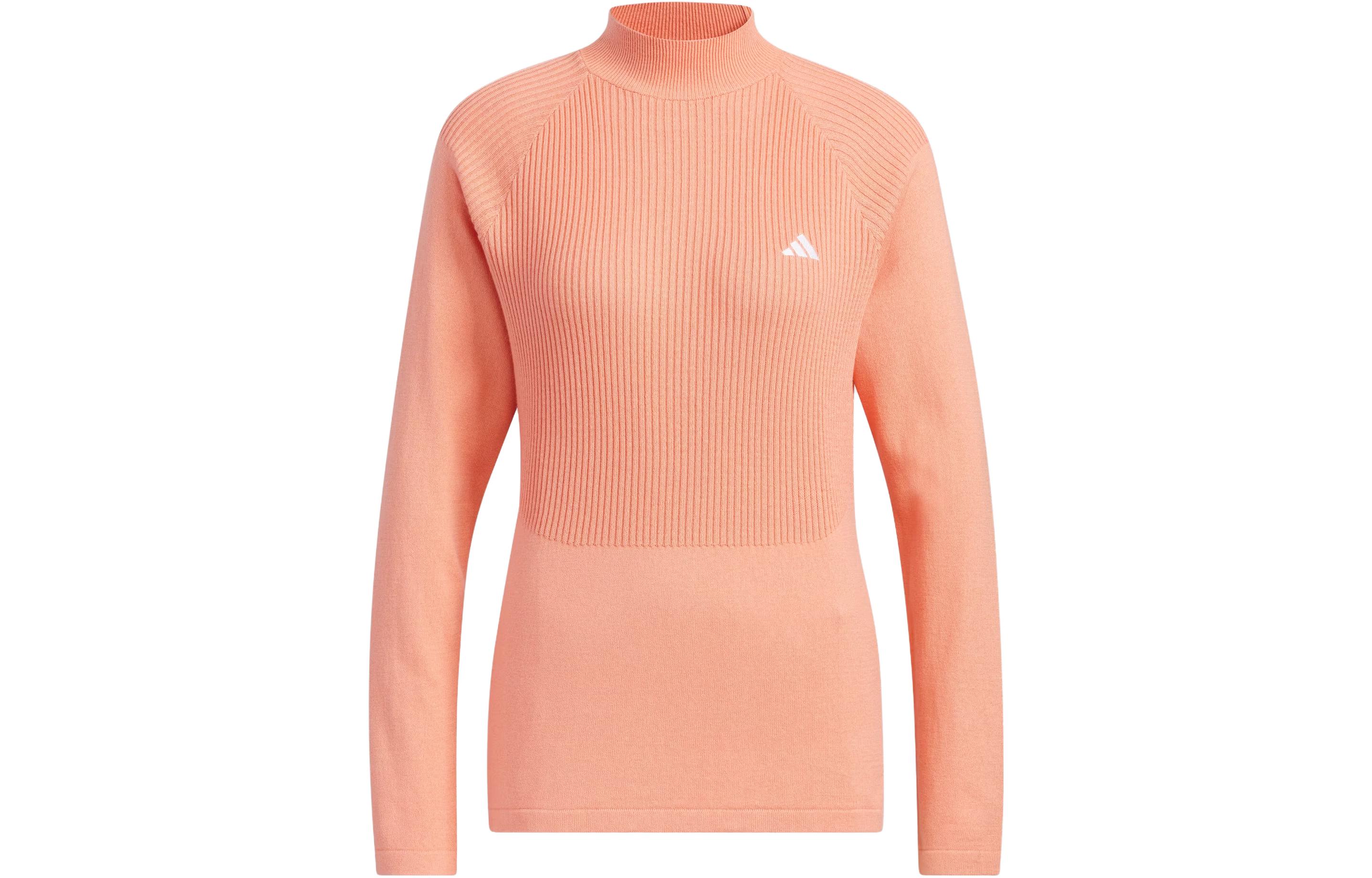 Adidas Трикотажный сет для женщин Pink Umber водолазка умеренный комплект из двух предметов — фото 4
