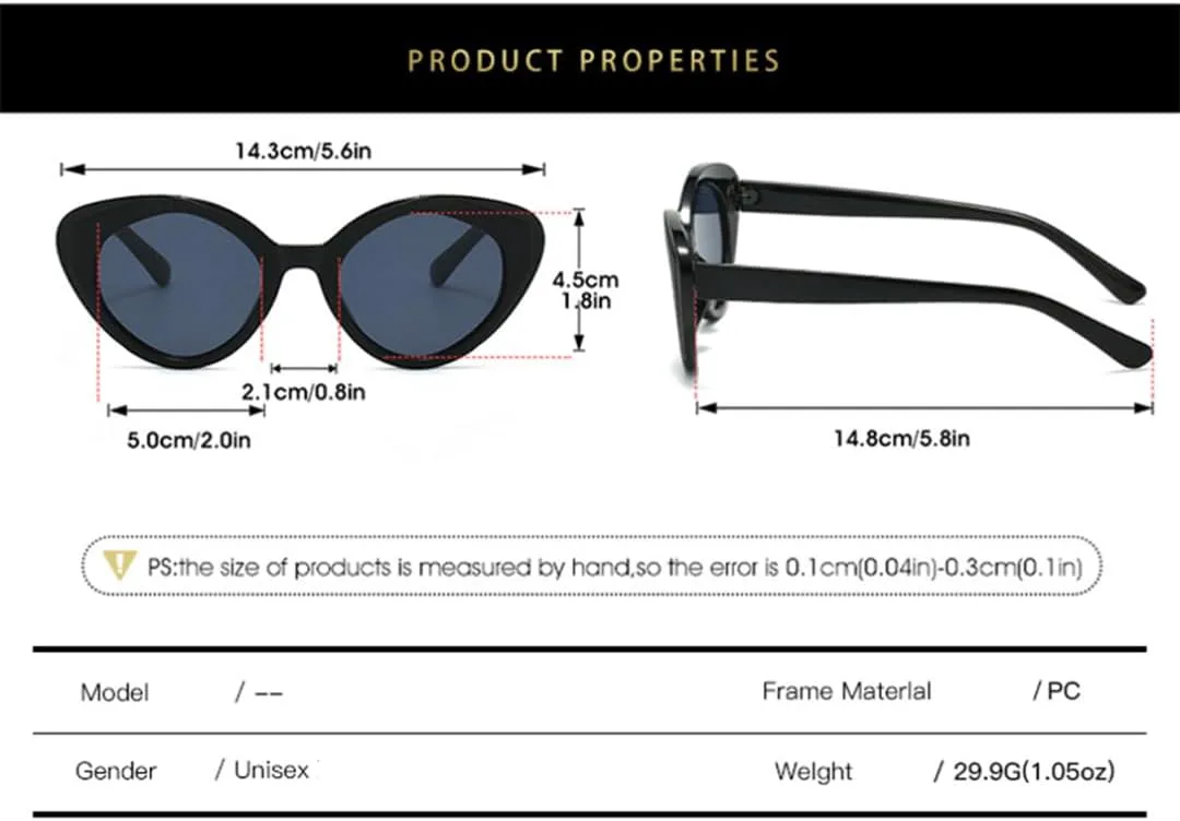 

Ретро-солнцезащитные очки с градиентным леопардовым принтом «кошачий глаз» для женщин, контрастная оправа для мужчин, защита от УФ-излучения UV400 SZVVBKK, Grey