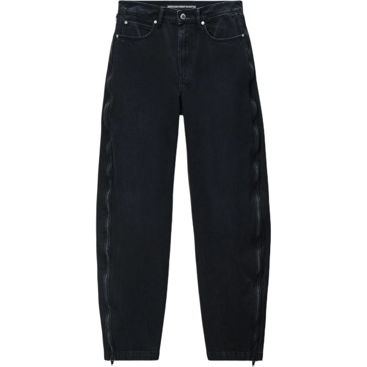 Джинсы с потертостями Alexander Wang Black