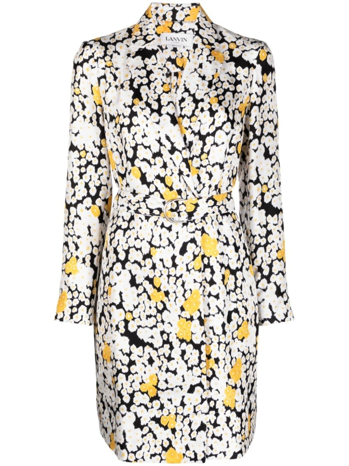 

Lanvin платье с запахом и цветочным принтом, белый