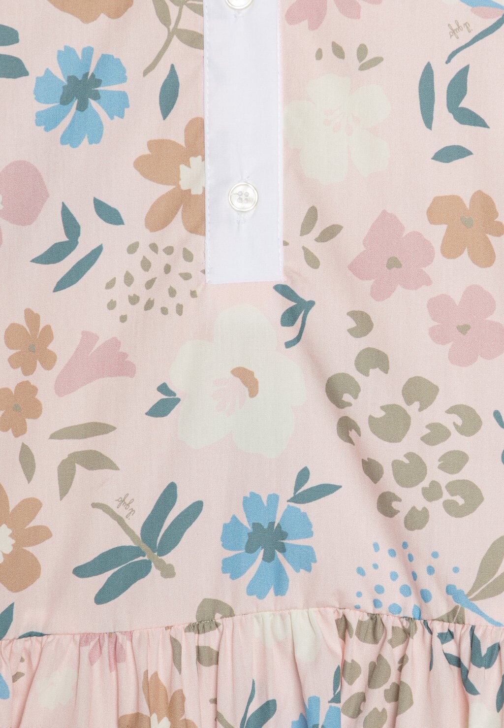 

Дневное платье Dress Peter Pan Collar Dragonflies Il Gufo, светло-розовый
