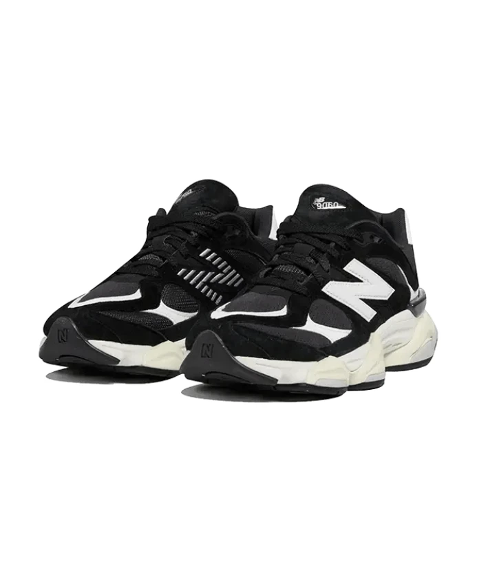 Черно-Белые спортивные кроссовки, модель 9060 New Balance, черный — фото 2