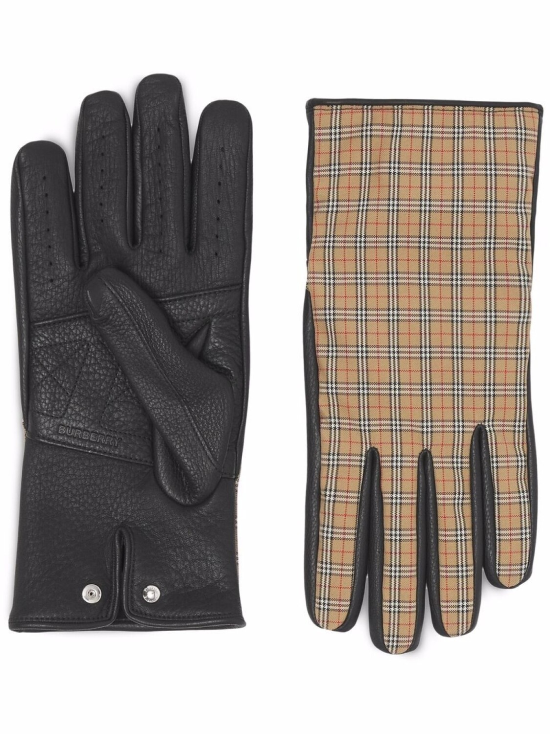 

Burberry перчатки в клетку Vintage Check, коричневый