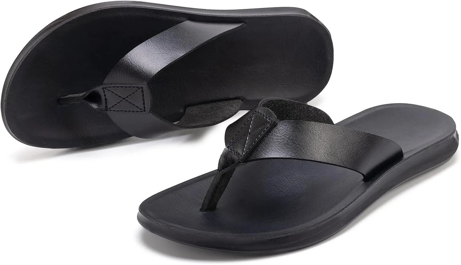 Men's Upper:microfiber leather Sole:polyurethane(PU) casual beach fiat сандалии MOGU MAOMAO, черный