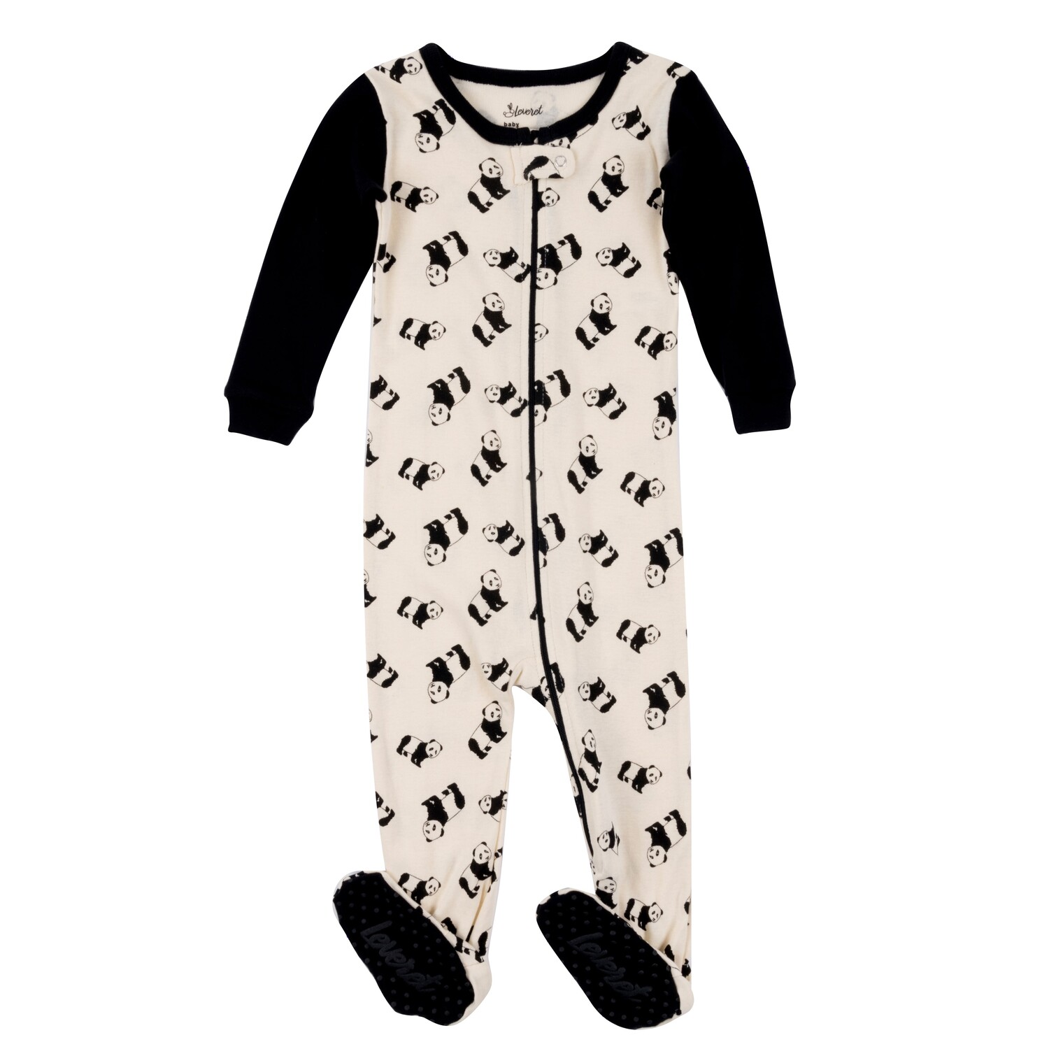

Детские хлопковые пижамы с пандой Leveret