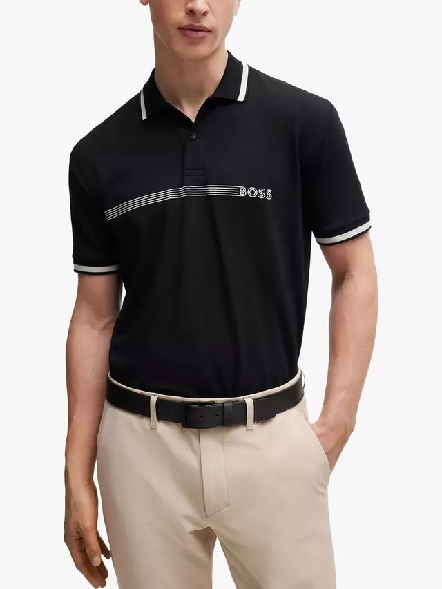 

Поло HUGO BOSS BOSS Golf Style Paddy, черный