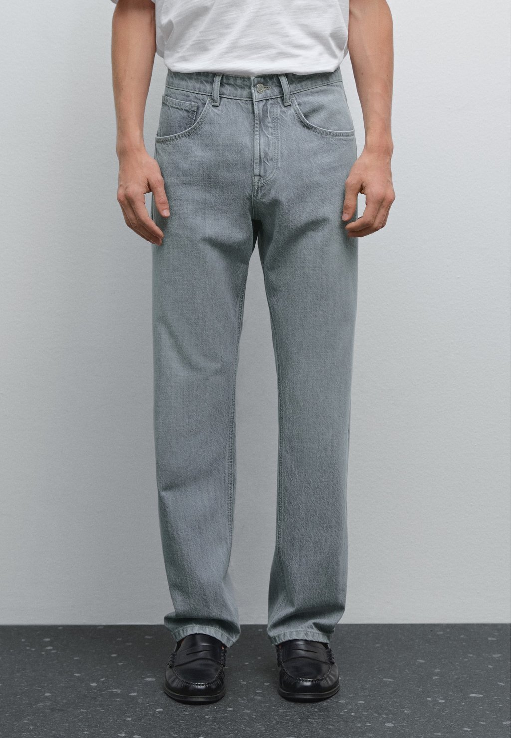 

Мешковатые джинсы Massimo Dutti, серый