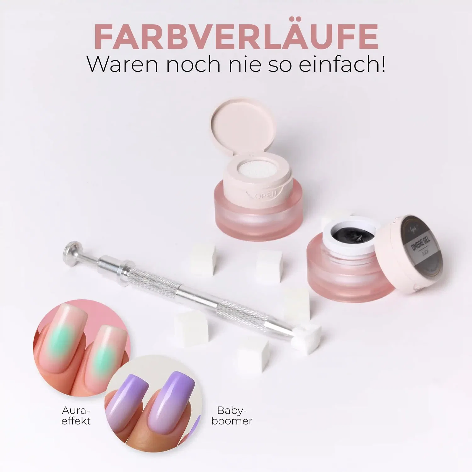 Гель для омбре «Baby Boomer Perfect Blend 01» от Lynis-Nailshop.de, 2 г Lynis Nailshop, Perfect Blend 01 — фото 4