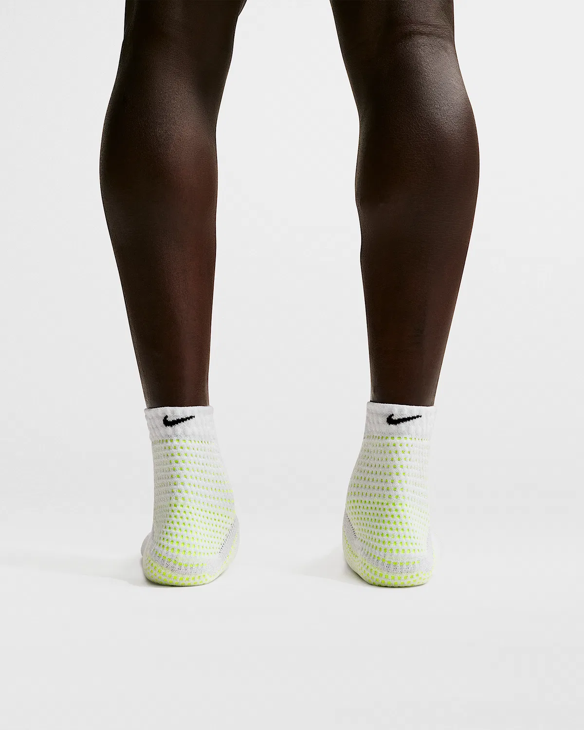 Dri-FIT ADV Cushioned Ankle Socks (1 пара) Nike Unicorn, White/Volt/Black — фото 3