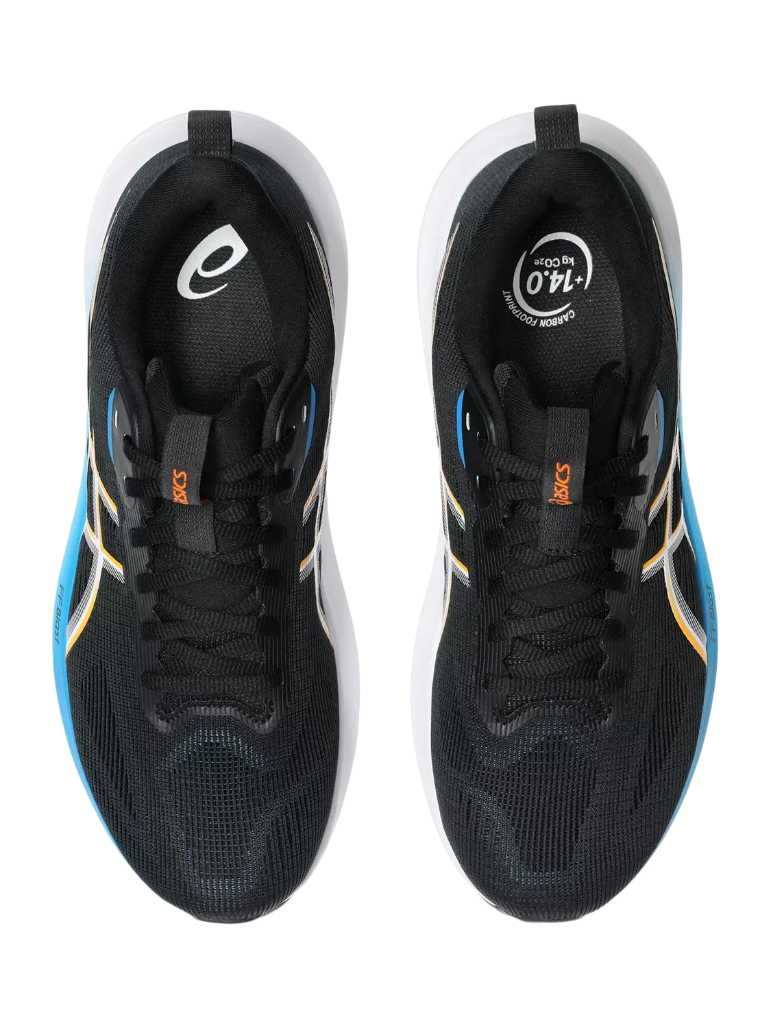 Мужские беговые кроссовки GT-1000, черные/разноцветные ASICS — фото 4