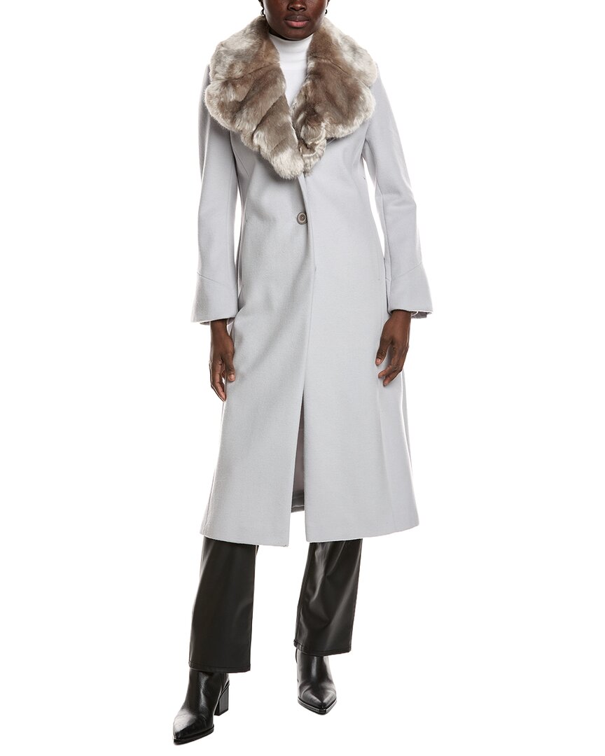 

Женское пальто из смесовой шерсти Via Spiga Via Spiga, серый