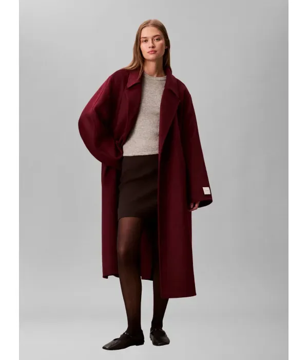 Шерстяное пальто HERO Calvin Klein, бордовый