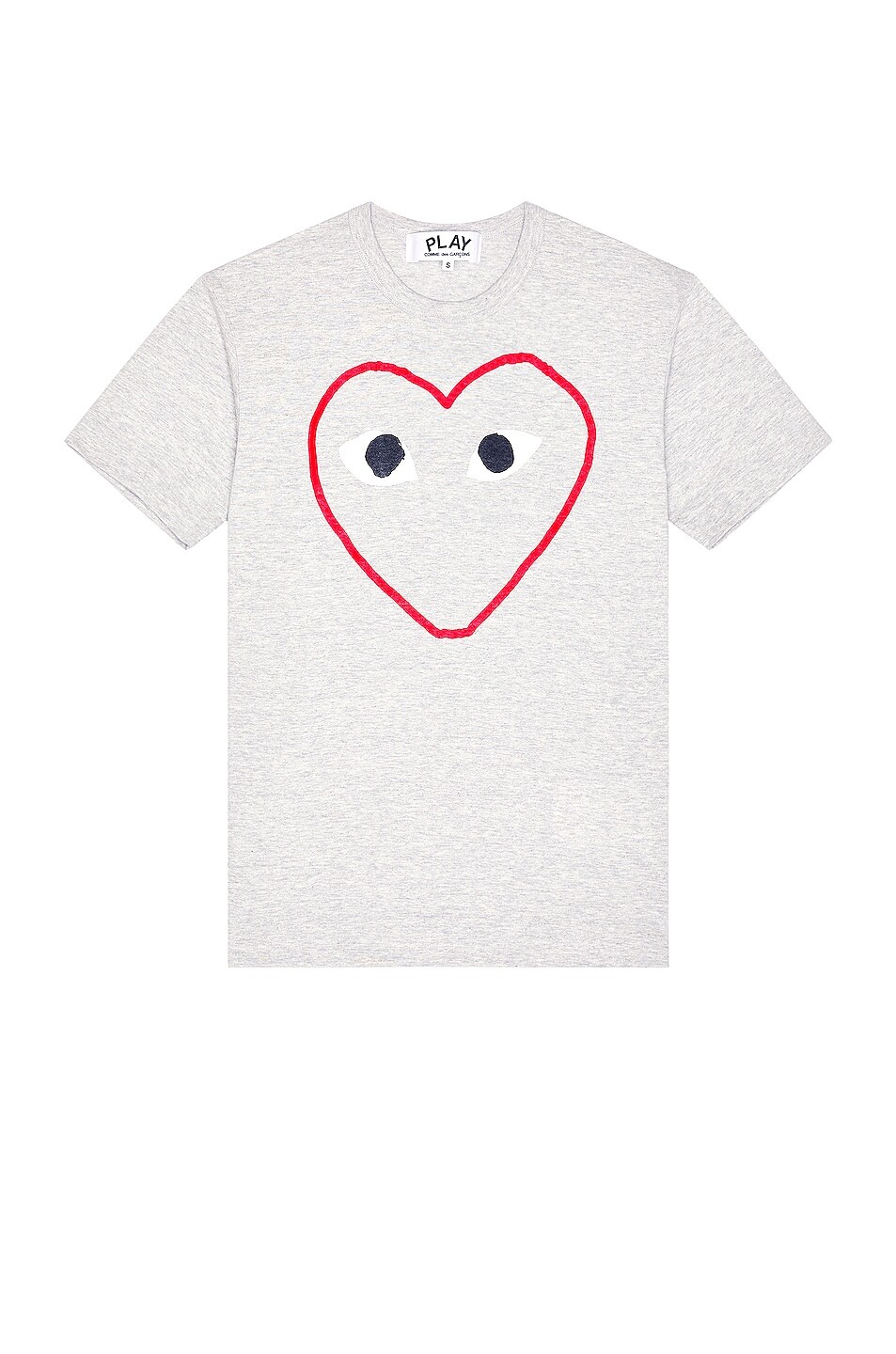 

Футболка Comme des Garçons Heart Logo, серый