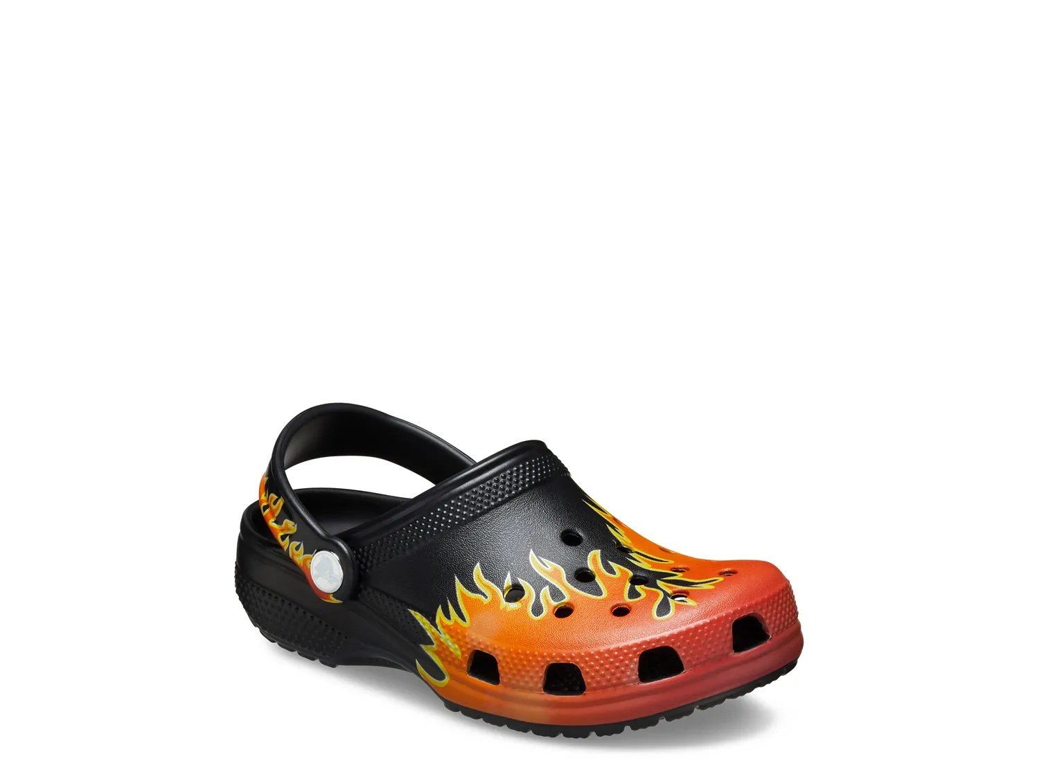

Сабо Crocs Classic Flames Clog - Kids', Black/Red Flame Print