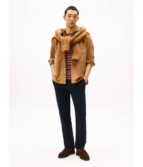 Вельветовая рубашка Relaxed fit Tommy Hilfiger, бежевый — фото 2
