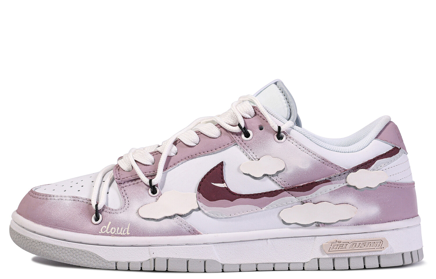 

Кроссовки Nike Dunk Skateboarding Shoes Men Low-top Pink/white, цвет Lotus Color