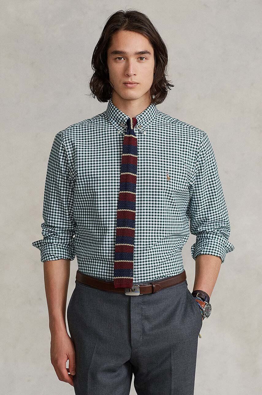 

Хлопковая рубашка Polo Ralph Lauren, зеленый