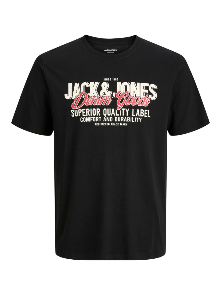 

Футболка JACK & JONES PLUS, черный