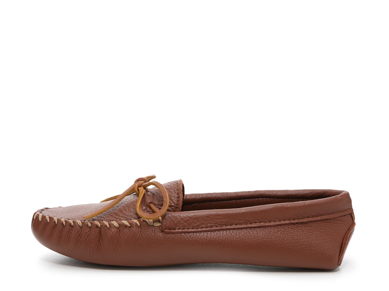 Тапочки-мокасины Minnetonka с двойной мягкой подошвой, коричневый — фото 3