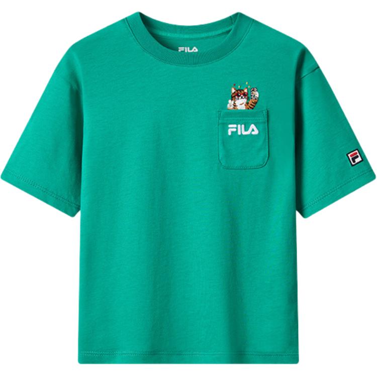 Футболка X WiggleWiggle Court Green Kids' FILA KIDS — фото 2