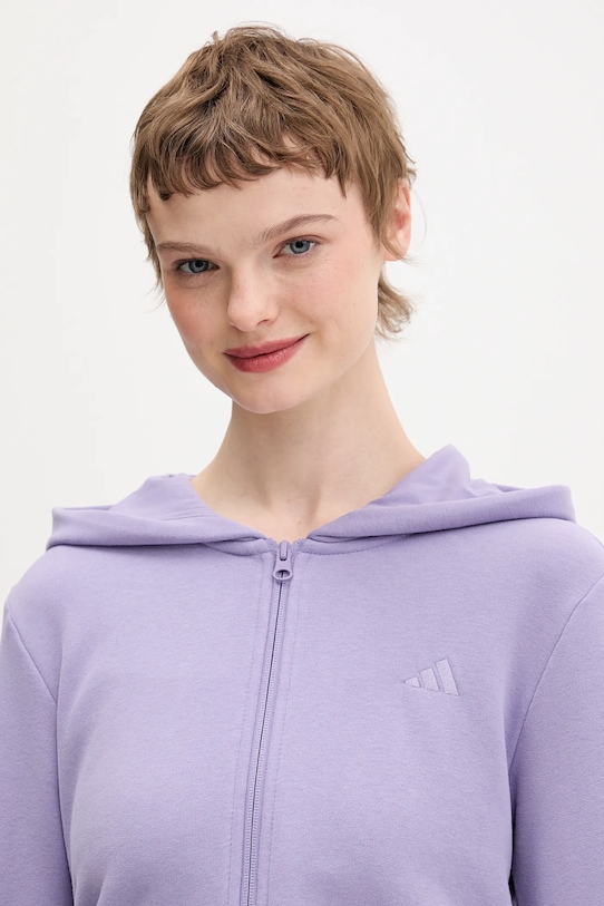 Толстовка essentials Adidas, фиолетовый — фото 4