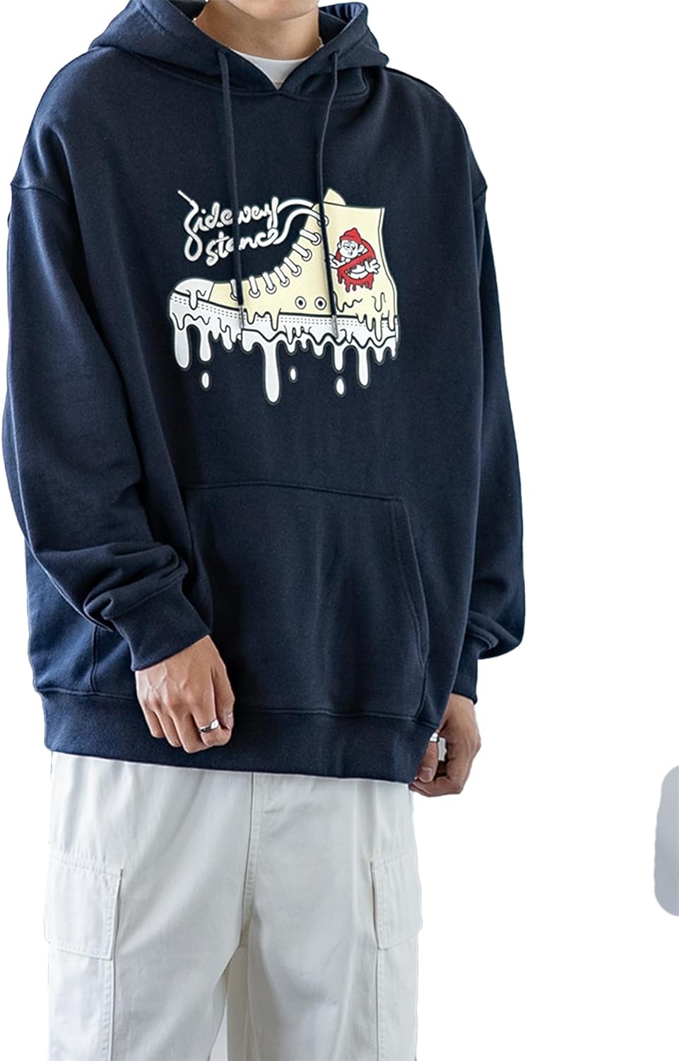 

Мужская толстовка с капюшоном, толстовка, толстовка с флисовой подкладкой Improves, темно-синий