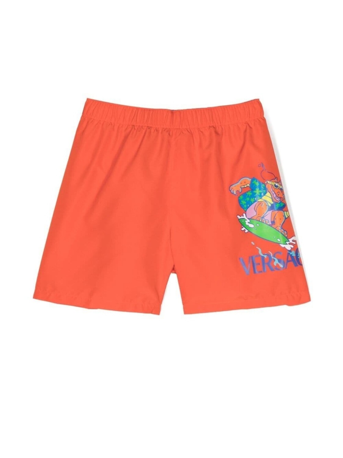 

Versace Kids шорты с принтом, оранжевый