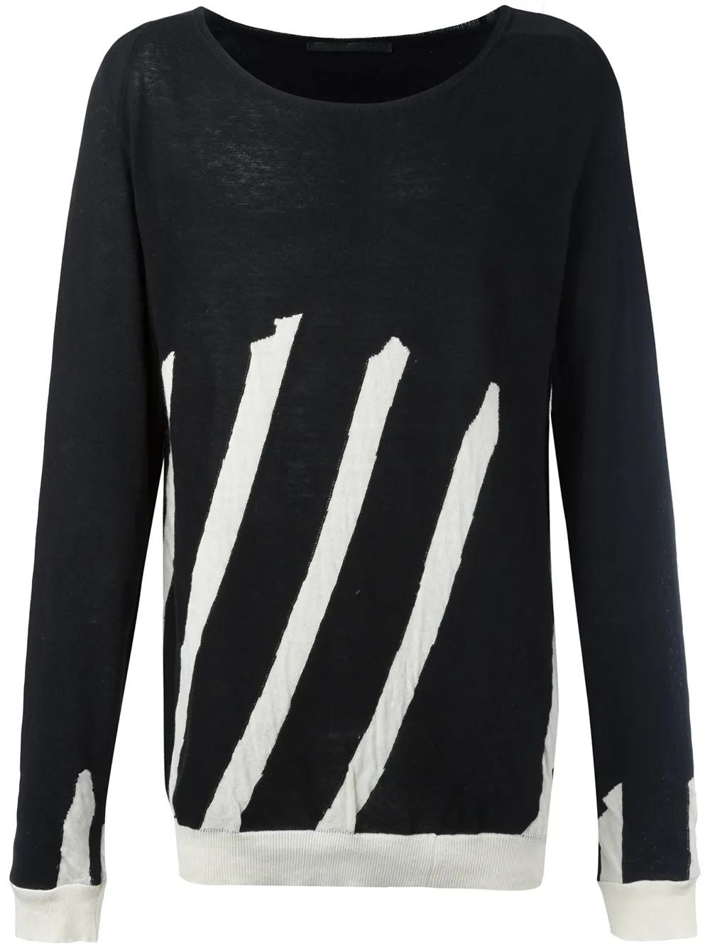 

Полосатый джемпер Haider Ackermann, черный