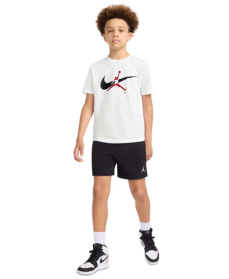 Детская футболка с круглым вырезом и логотипом Jumpman Swoosh (8-20 лет) Jordan, белый — фото 3