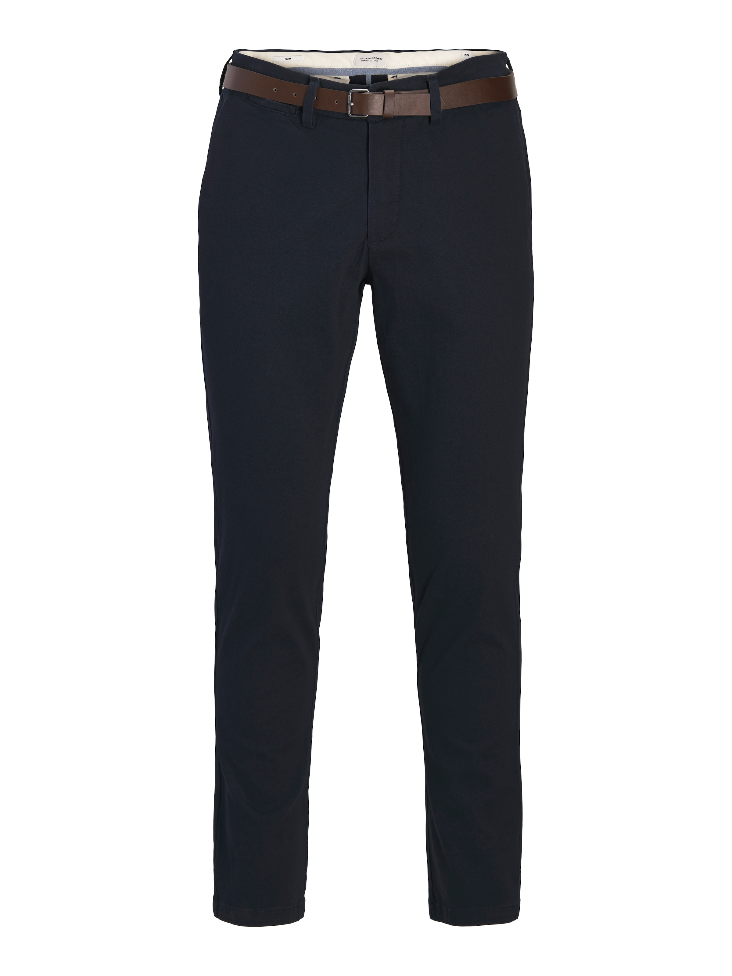 

JACK & JONES Узкие брюки-чиносы в темно-синем цвете