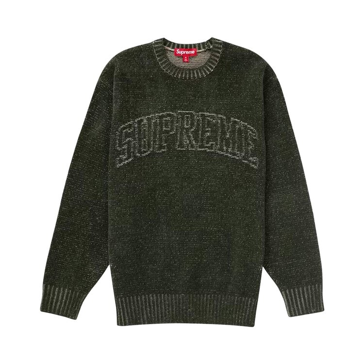 

Свитер Supreme Contrast Arc Sweater, оливковый