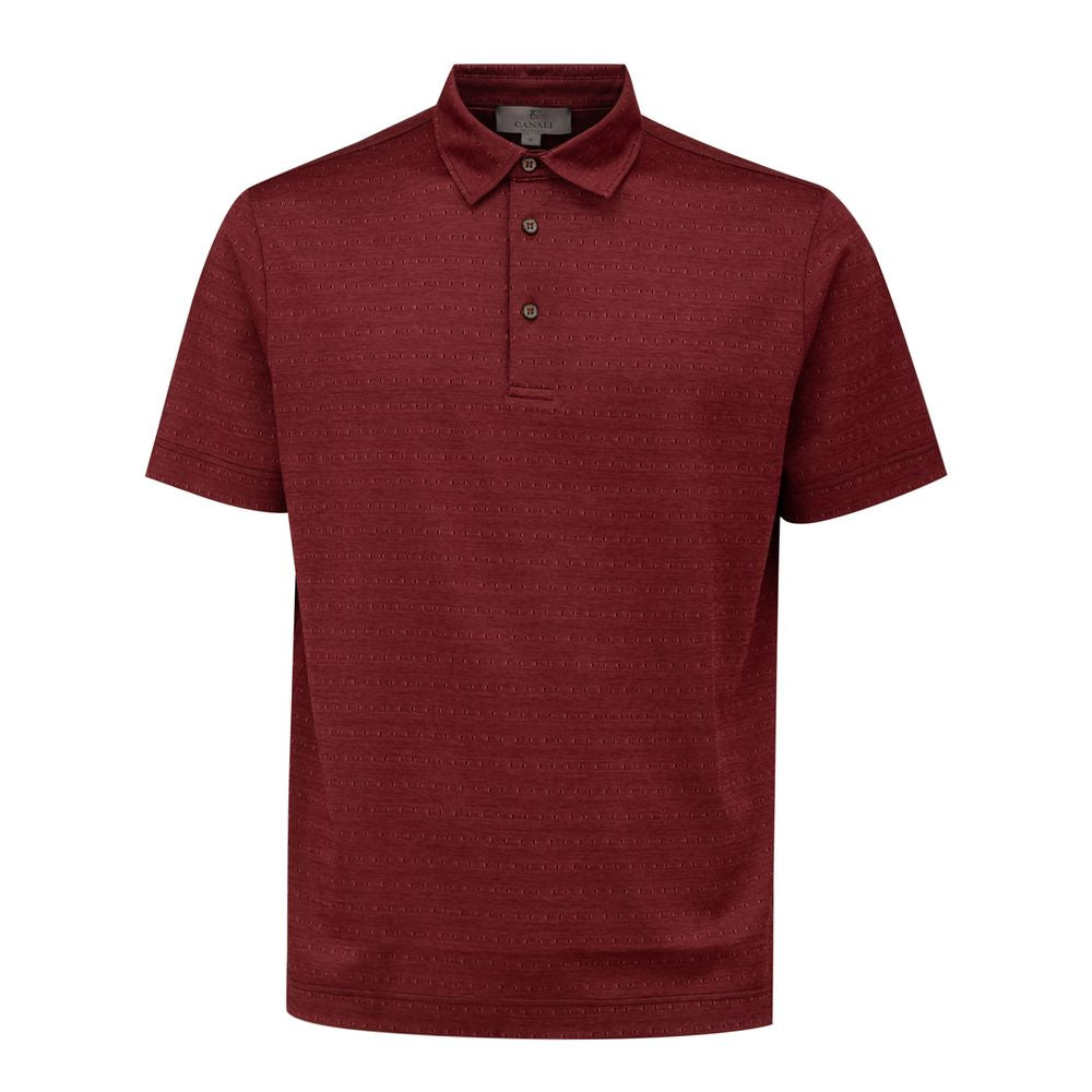 

Мужская рубашка-поло Canali Cotton, цвет burgundy