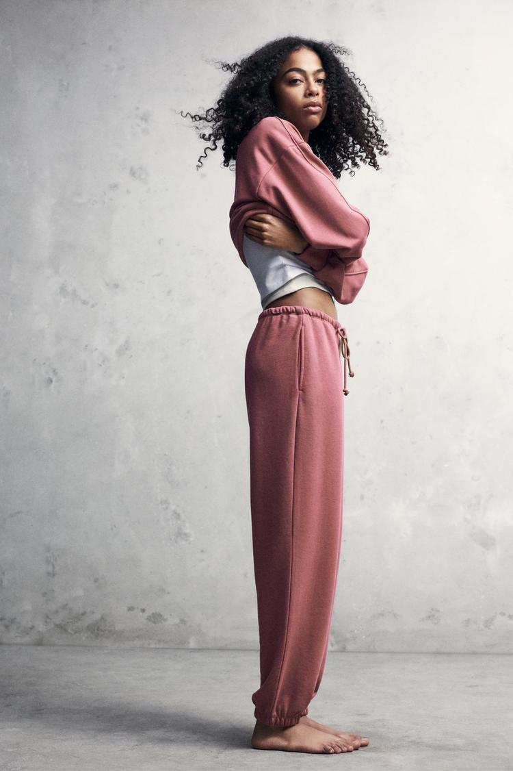 

Спортивные штаны Pull And Bear, розовый