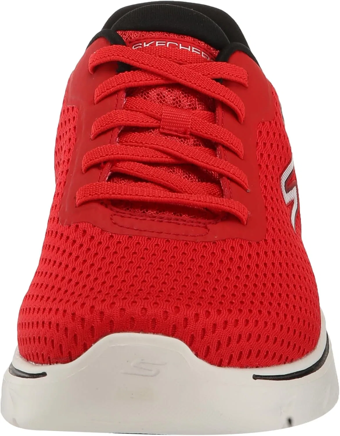 Мужские кроссовки Skechers Go Walk 7 Construction Trainers, Red And Black Textile Synthetic — фото 2