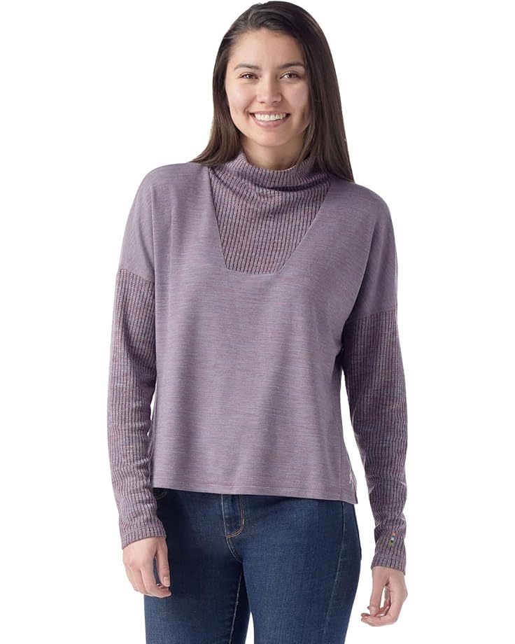 

Топ Smartwool Thermal Merino Rib Top, цвет Chalk Violet Heather