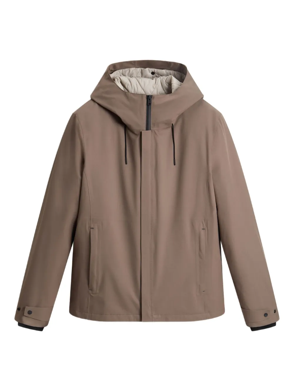 

Стеганая куртка с капюшоном WOOLRICH, коричневый
