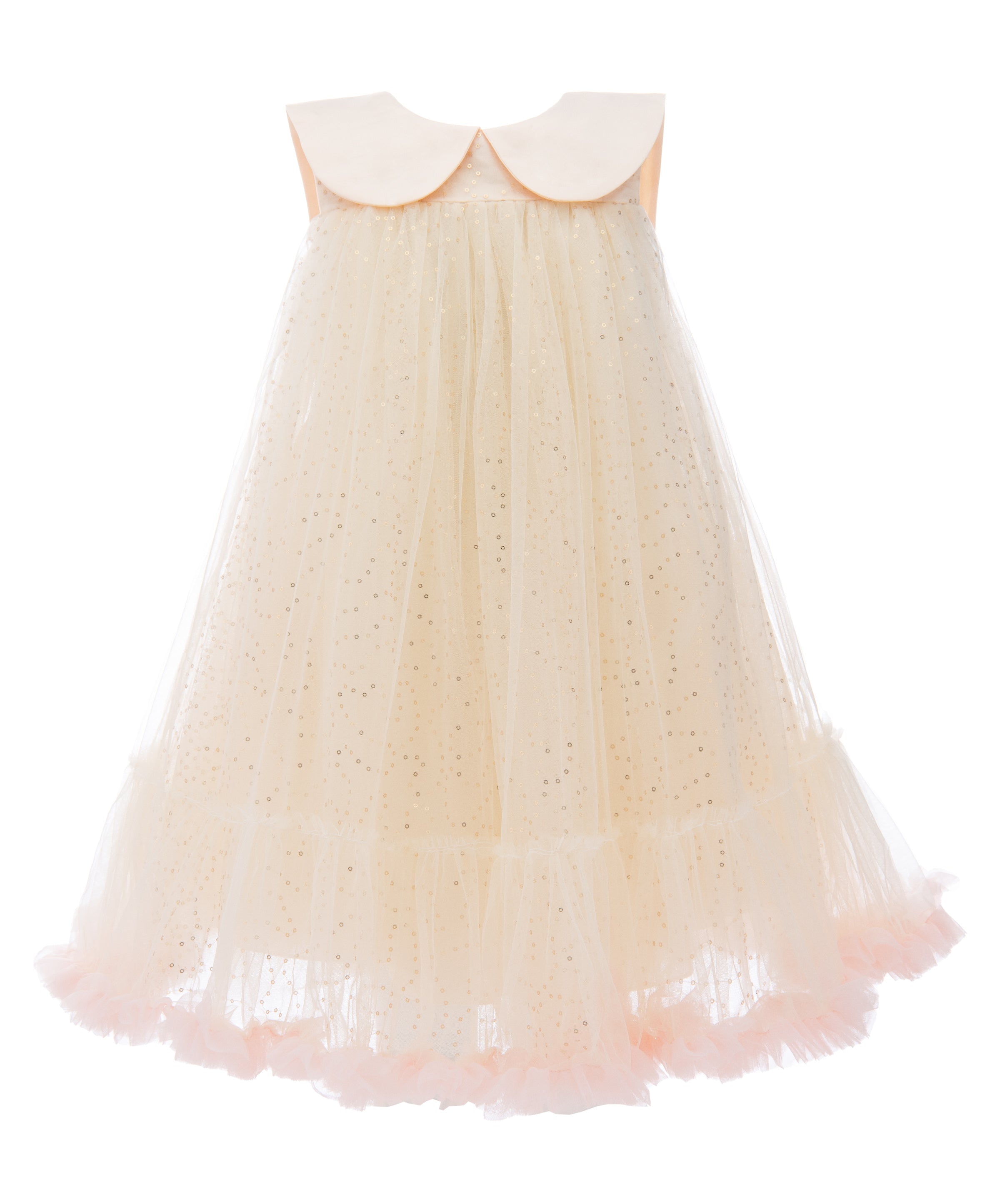 

Плиссированное платье Champagne Caledonia Tulleen, золотой