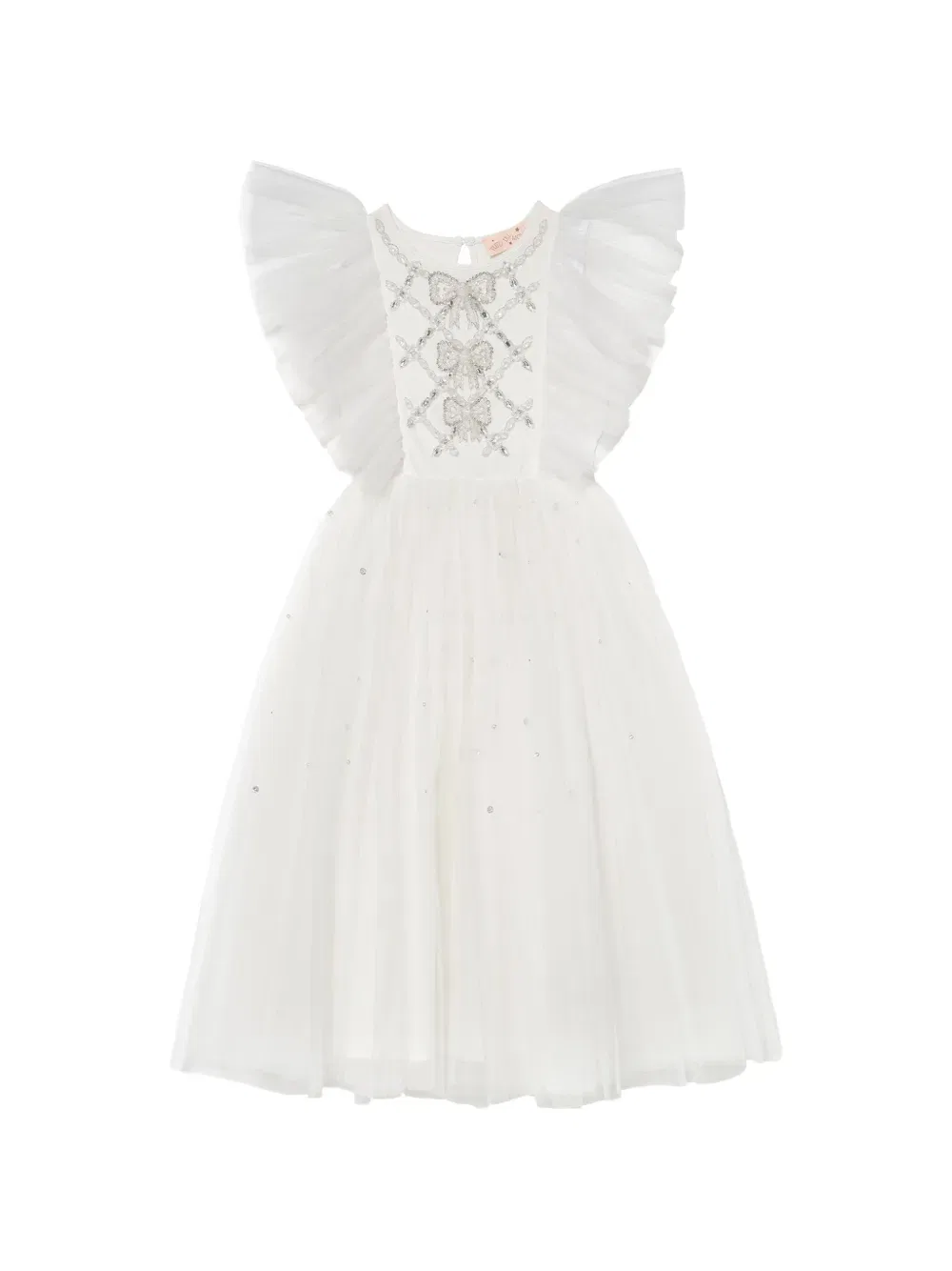 Длинное платье-пачка с бантом Trinity Tutu Du Monde, белый