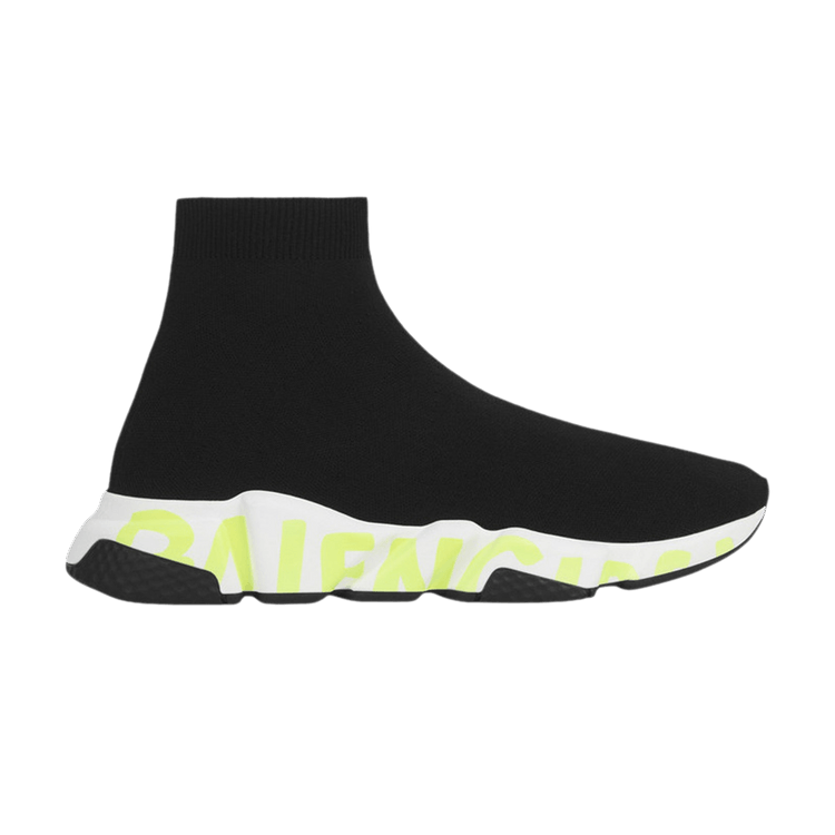 

Кроссовки Balenciaga Speed Sneaker 'Graffiti - Black Fluo Green', черный