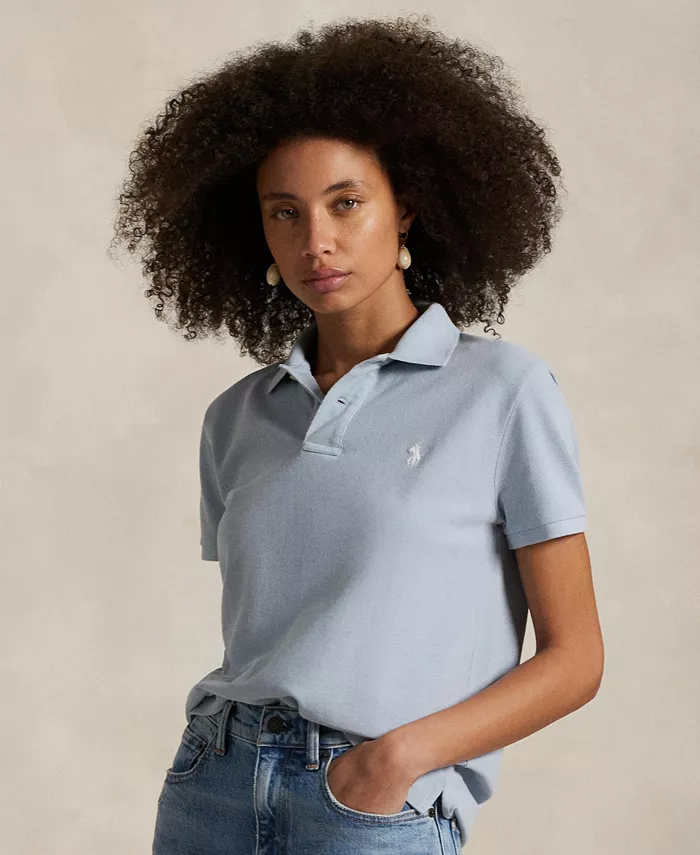 

Женская классическая поло из пике Polo Ralph Lauren, синий